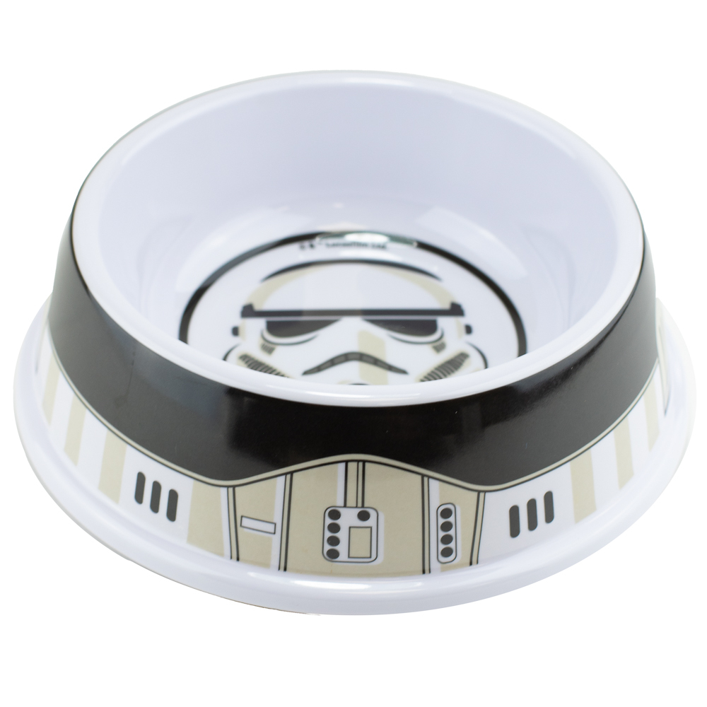 Star Wars Stormtrooper Plato De Melamina Para Perros 7.5"