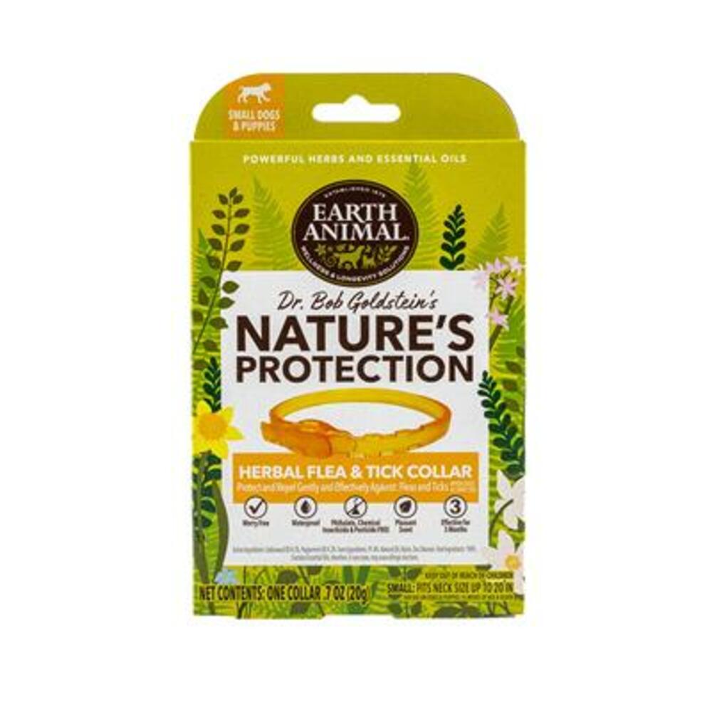 Earth Animal Nature's Protection Flea & Tick Herbal M Collar Antipulgas Para Perros Pequeño