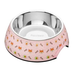 Fuzzyard Sushiba Plato De Acero Inoxidable Para Perros 6.4oz