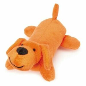 Zanies Mini Yelpers Naranja Neon Juguetes Para Perros 5"