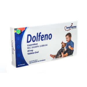 Dolfeno 40mg Antiinflamatorio Analgesico Y Antipiretico Para Perros 1 Tab