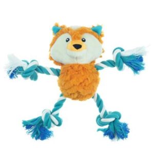 Pet Park Blv Zorro Juguete Con Soga Para Perros 8"