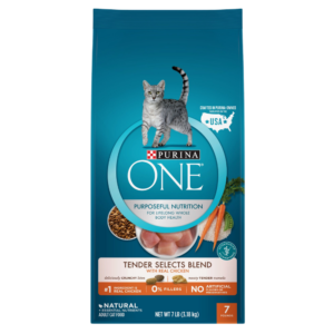 Purina One Adult Cat Tender Selects Blend Chicken Alimento Seco de Pollo para Gatos 7lb/3.1kg
