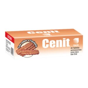 Cenit Antiparasitario de Amplio Espectro con Sabor a Tocineta para Perros 40/1 Tabletas