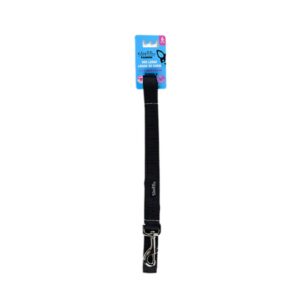 Riley & Rex Correa Nailon Doble Capa Negro para Perros 6'x 1"