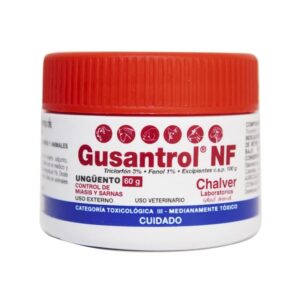 Gusantrol NF Ungüento Control de Miasis y Sarna en Perros 60 grs